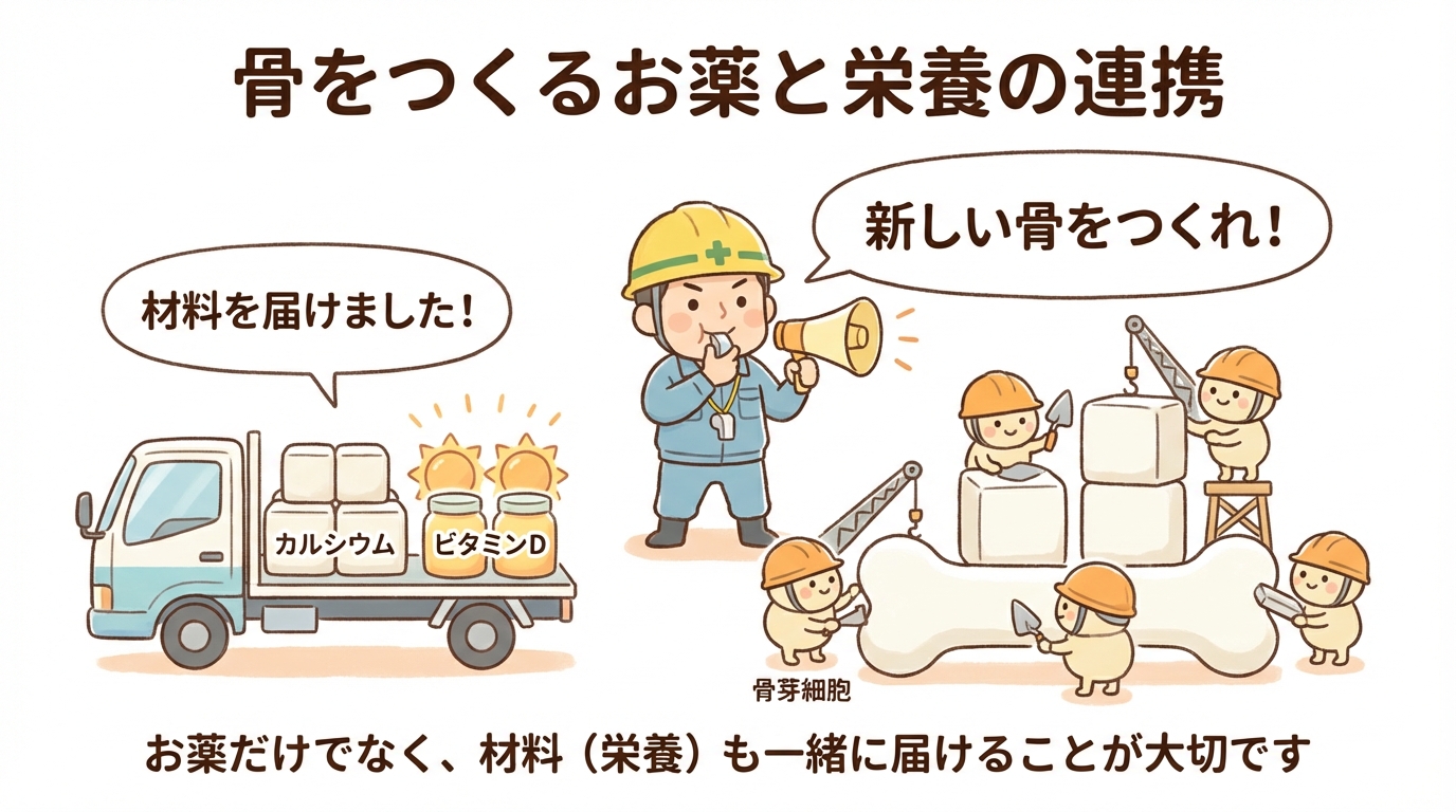 お薬と栄養素のチームワーク