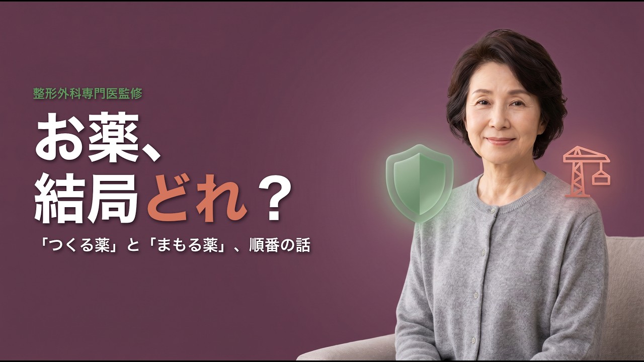 骨粗鬆症の薬は「つくる」と「まもる」 順番が大事